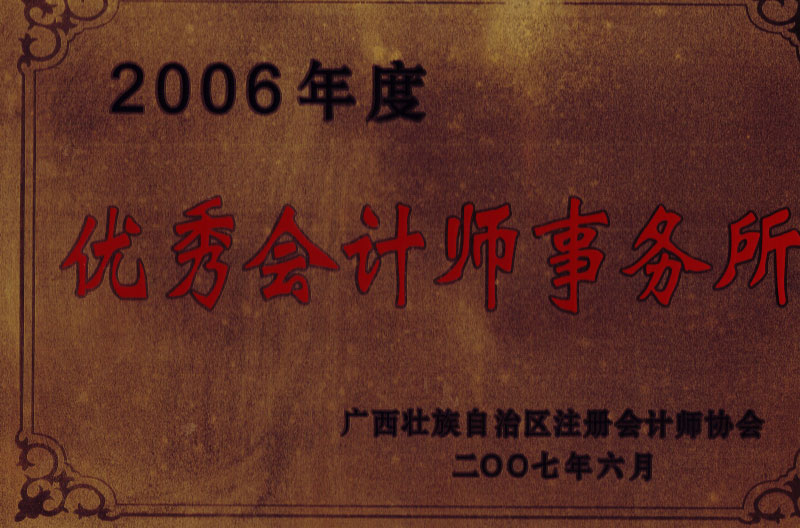 2006优秀会计师事务所